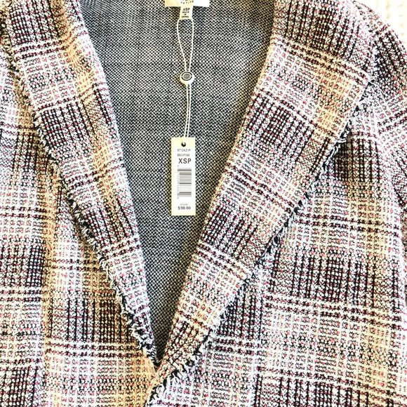 Crop Knit Moto Jacket / Blazer NWT Max Studio - Picture 4 of 4